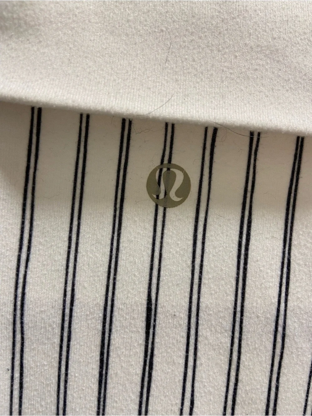 lululemon athletica White and Black Curved-Panel Zip Jacket